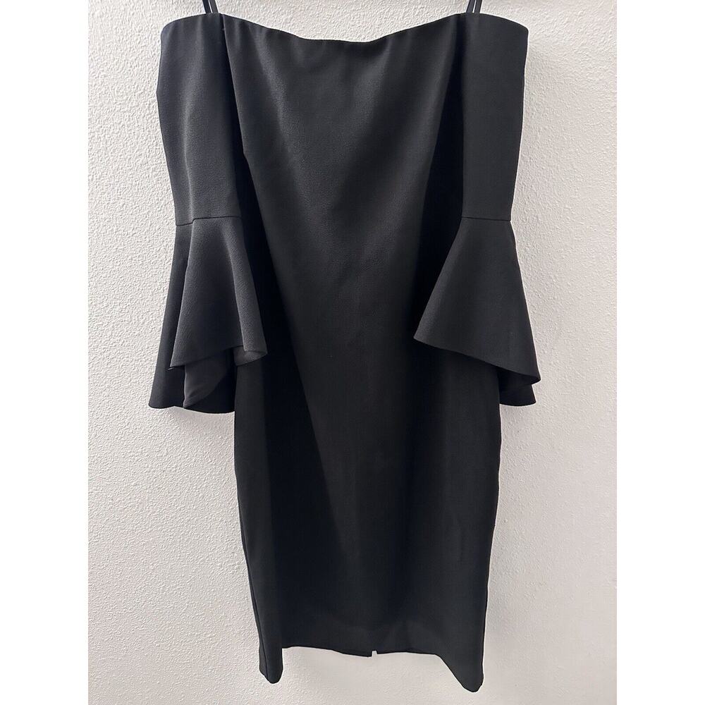 Chelsea28 Black Off‎ The Shoulder Bell Sleeve Dress Women’s Size 6